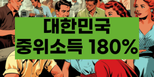 중위소득 180% 이해하기